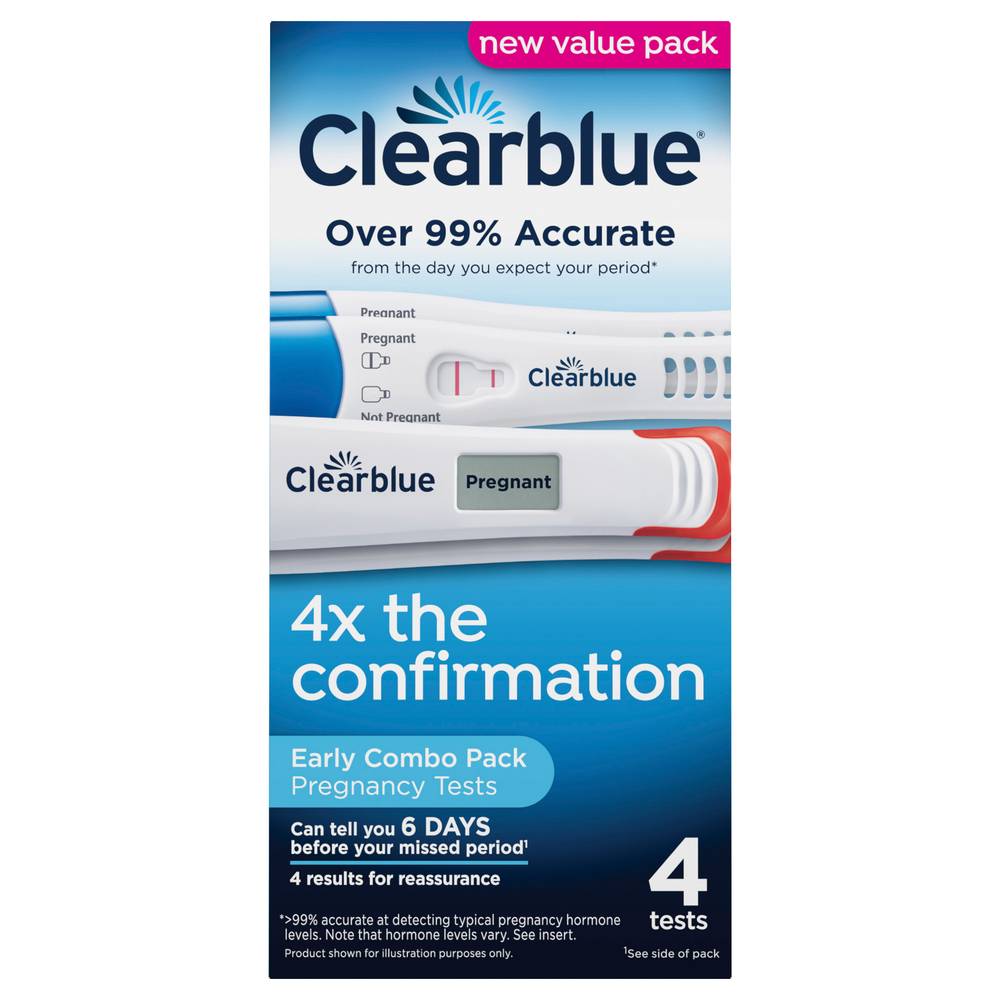 Clearblue Digital and Rapid Pregnancy Tests Value pack (4 ct)