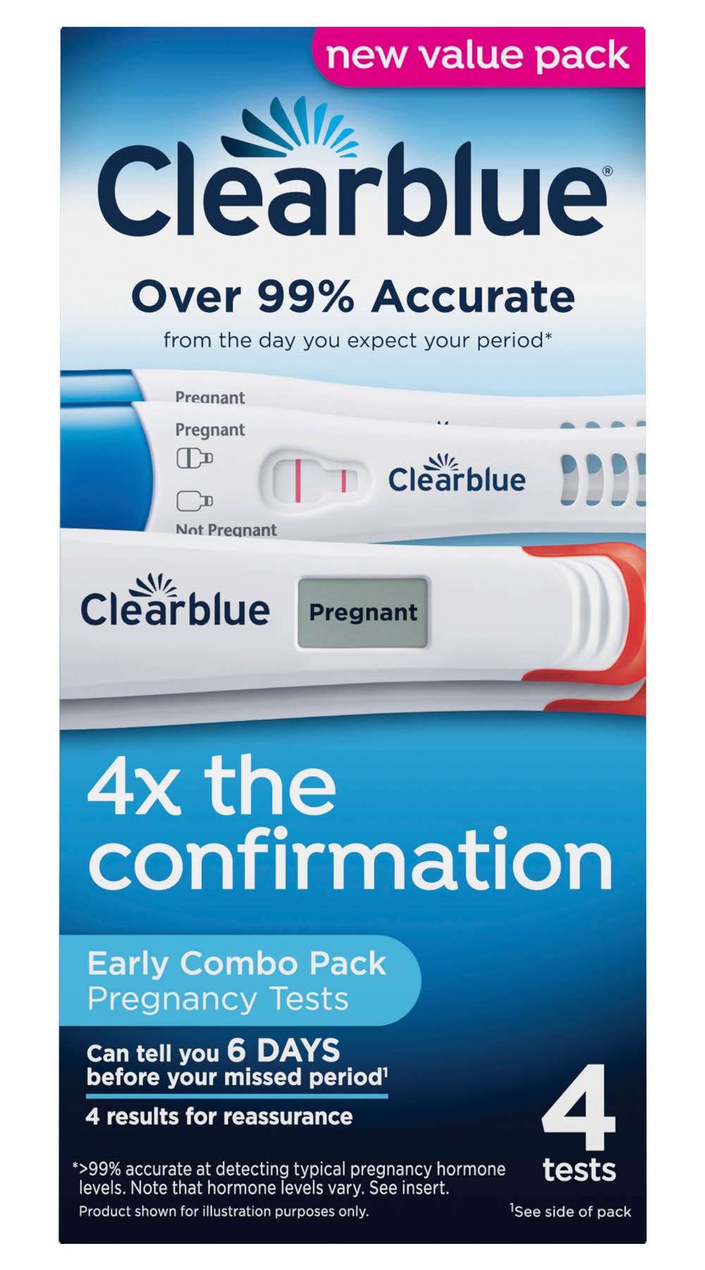 Clearblue Digital and Rapid Value pack (4 ct)