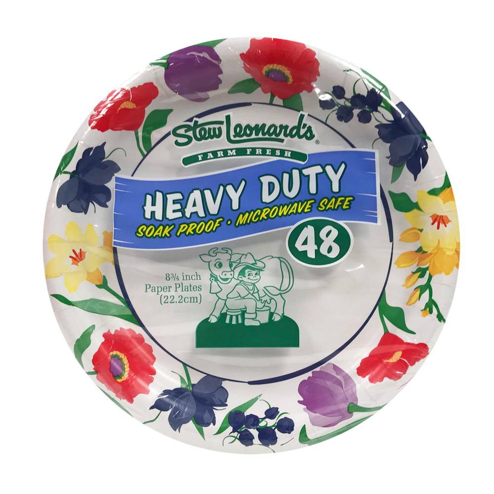 Stew Leonard's Paper Plates, 8.8" (48 ct)