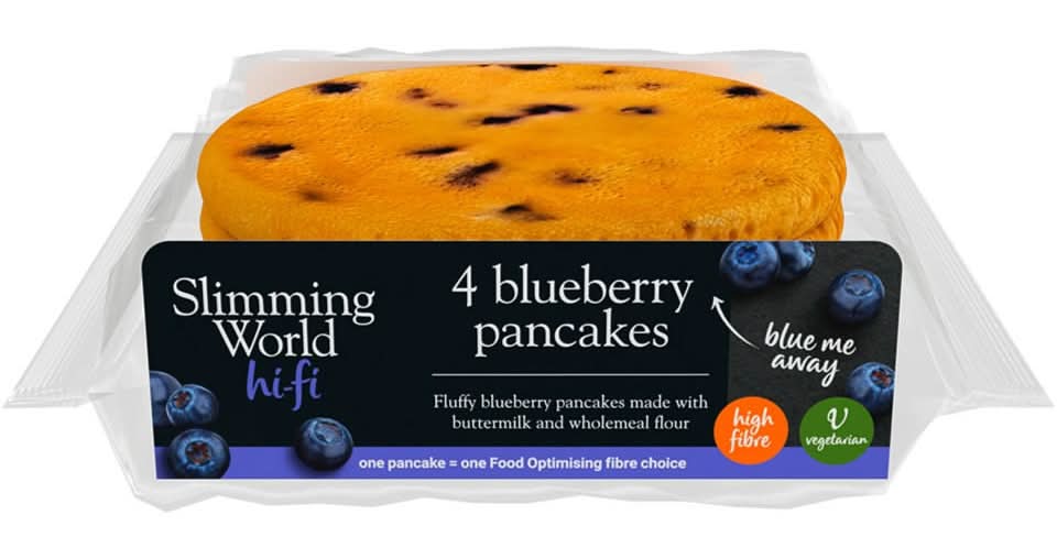 Slimming World 4 Pack Large Blueberry Pancakes