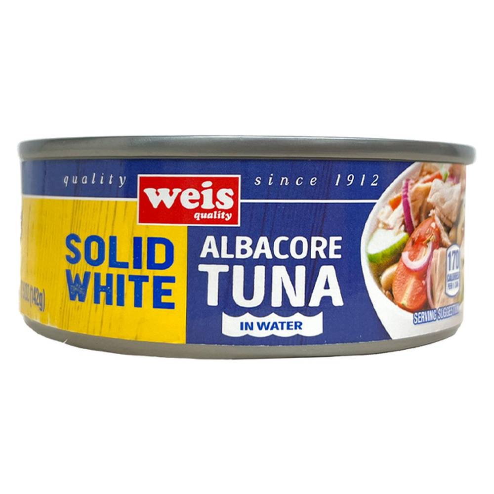 Weis Canned Tuna Solid White in Water