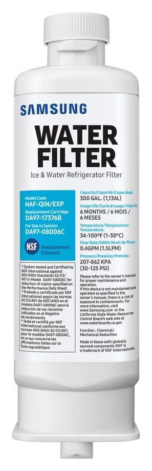 Samsung Genuine Haf-Qins Water Filter For Samsung Refrigerators