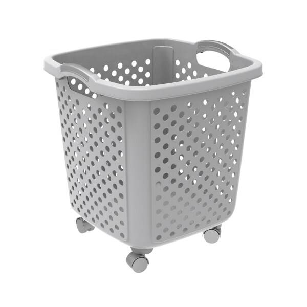 Home Logic 1.75-Bu Rolling Laundry Basket