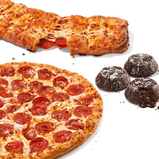 Large Pizza, Bread, & Dessert Combo