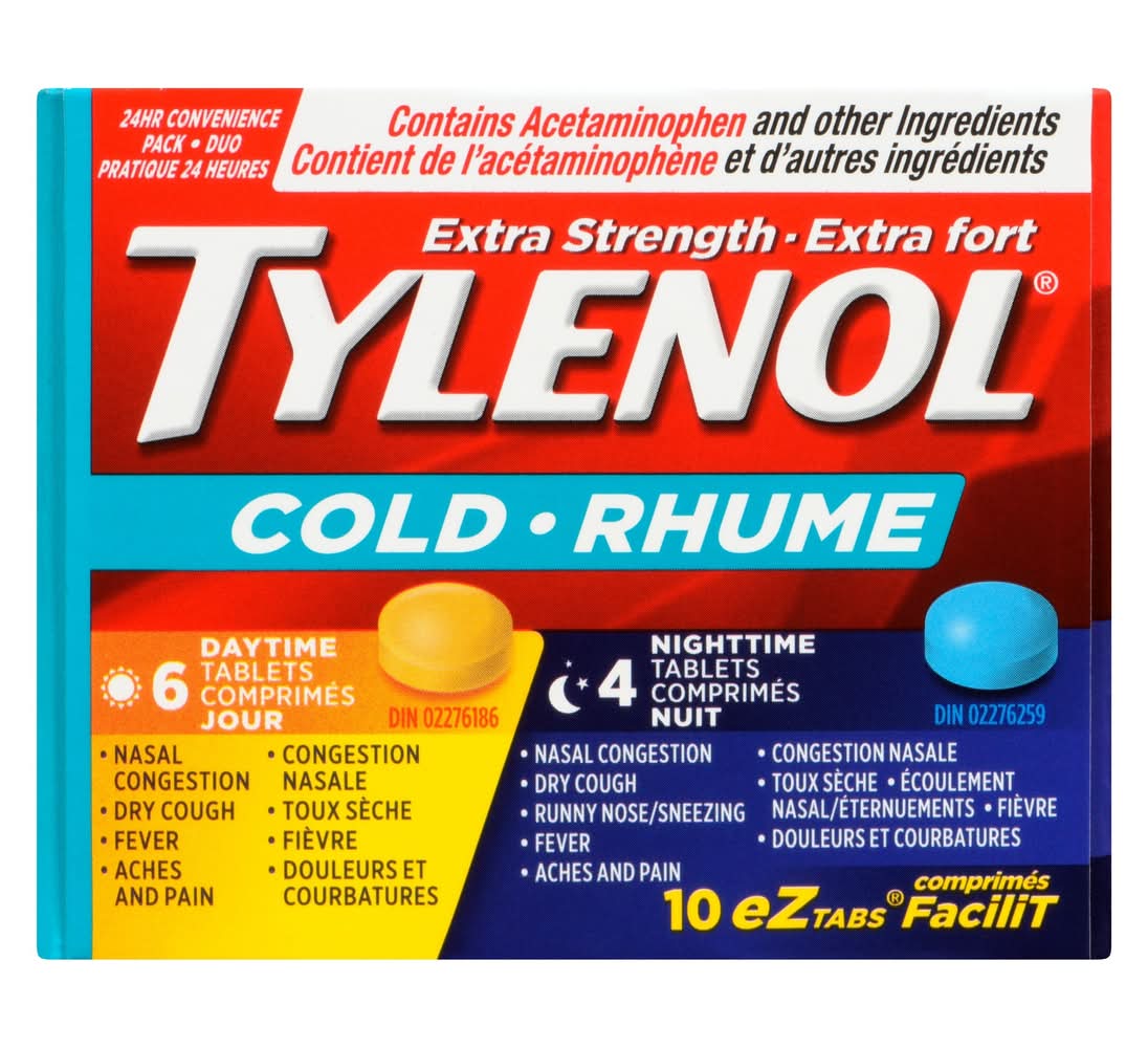 Tylenol Cold Es Day/Night Tablet (20 g, 10 ct)