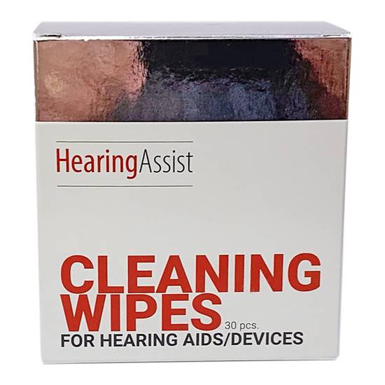 Hearing Assist Cleaning Wipes for Hearing Aids/Devices - 30 ct
