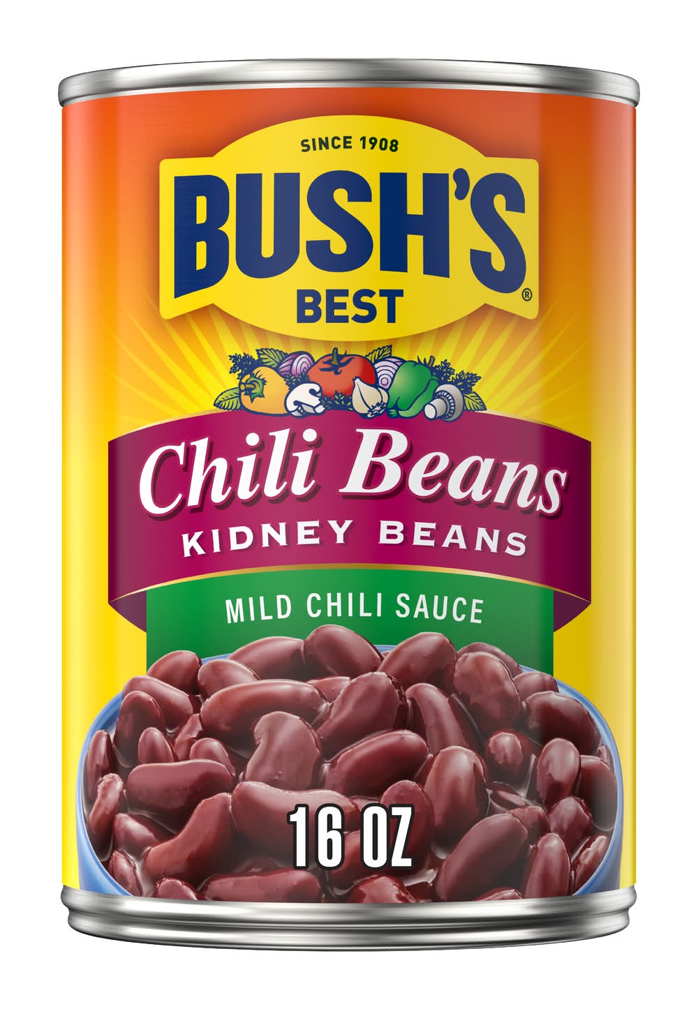 Bush's Chili Kidney Beans in a Mild Chili Sauce (16 oz)
