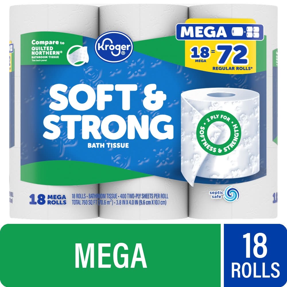 Kroger® Soft & Strong Toilet Paper Mega Roll