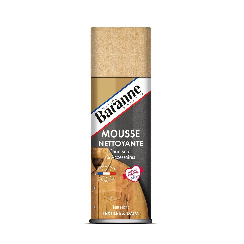 Baranne - Mousse nettoyant chaussure et accessoires (200ml)