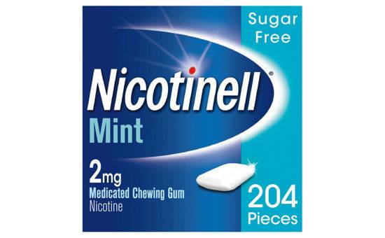 Nicotinell Gum Stop Smoking Aid 2 mg Mint 204 Pieces