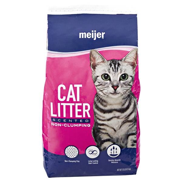 Meijer Non-Clumping Cat Litter, Scented (10 lbs)