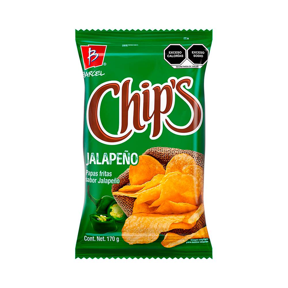 Chip's · Papas fritas, jalapeño (170 g)