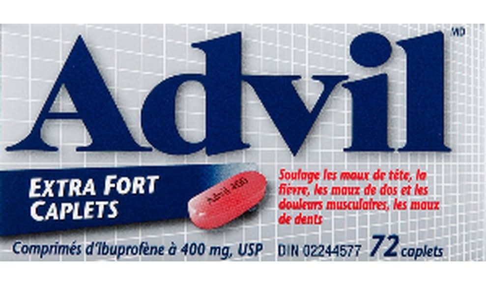 Advil Extra Strength Tough Pain Caplets 400 mg (80 g)