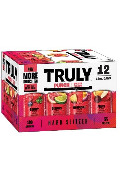 Truly Hard Seltzer Variety Mix (12 ct, 12 fl oz) ( punch bolder)