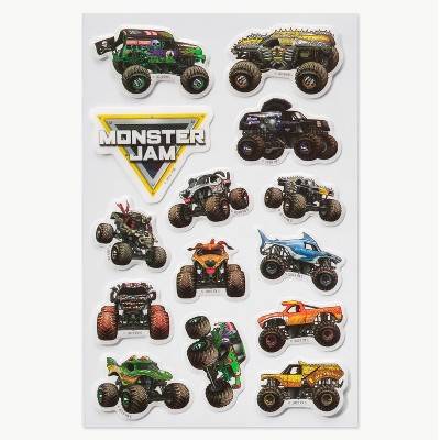 Monster Jam Puffy Stickers (14 ct)