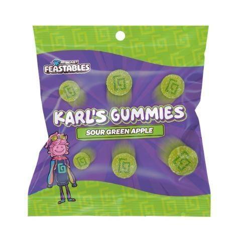 Feastables Karl's Gummies Sour Green Apple 1.8oz