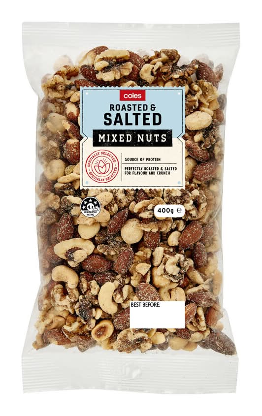 Coles Roasted And Salted Mixed Nuts 400g