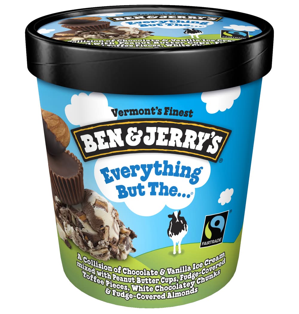Ben & Jerry's Ice Cream, Chocolate-Vanilla (473 ml)