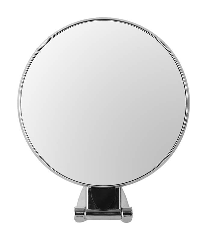 Miniso · Espejo redondo de mesa con base ajustable plateado