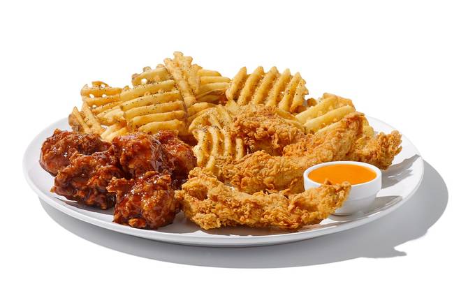 Tenders, 5pc Boneless Wings & Fries