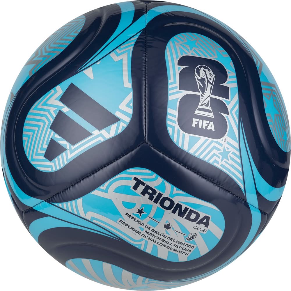 Adidas FIFA World Cup 2026 Trionda Club Soccer Ball (Light Blue/Navy, 3)
