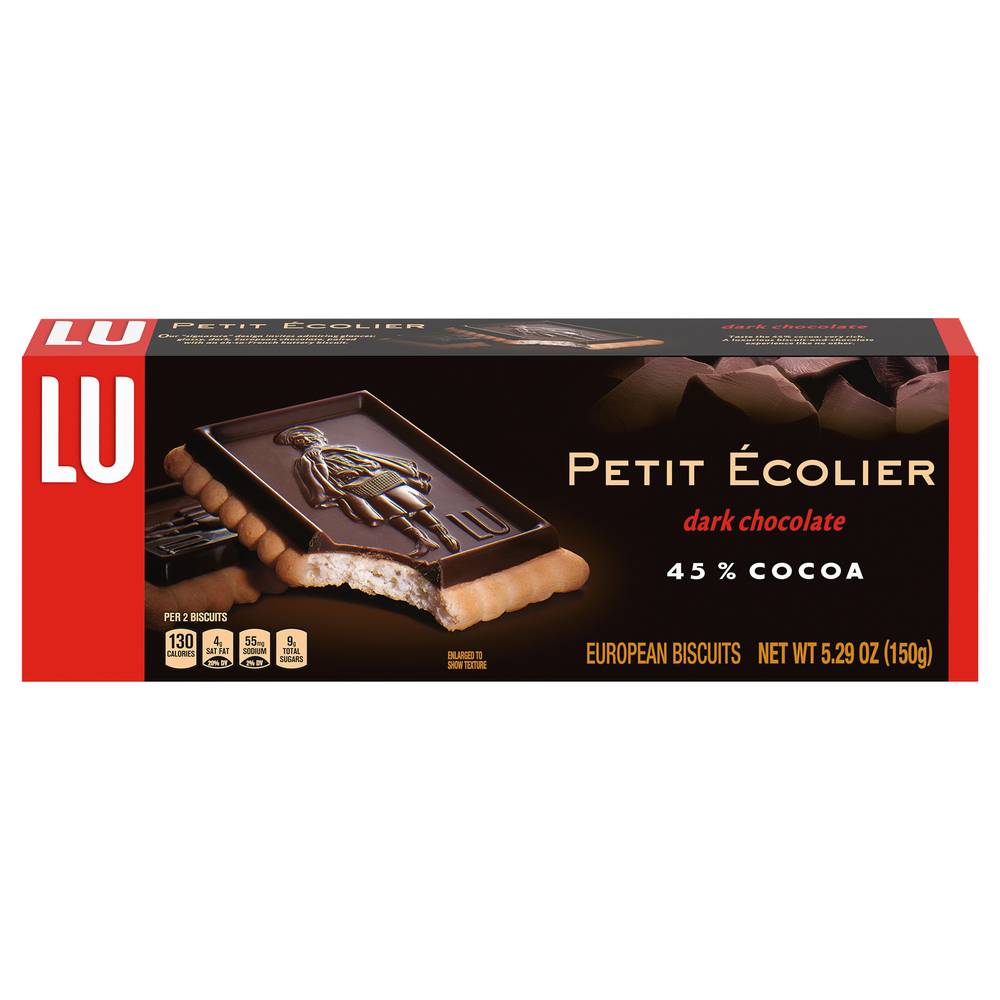 LU Petit Ecolier Dark Chocolate European Biscuits (5.29 oz)