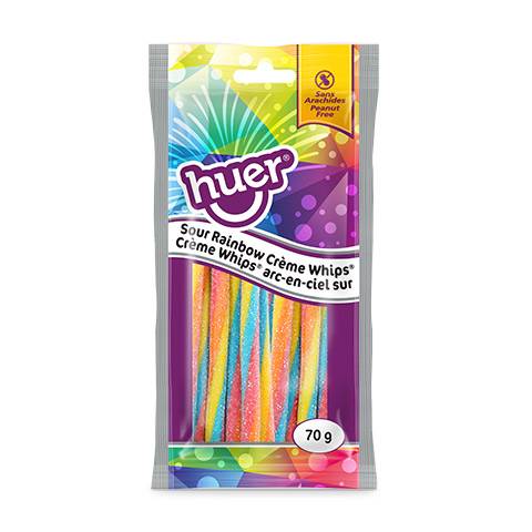 Huer Sour Rainbow Creme Whips 70g