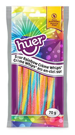 Huer Sour Rainbow Creme Whips 70g