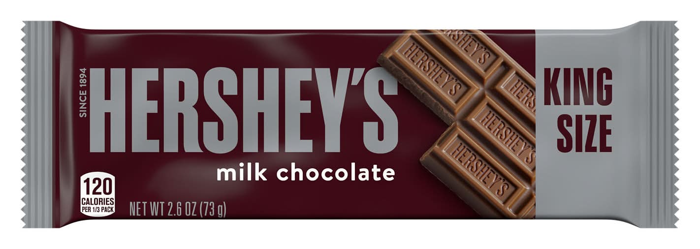 Hershey's King Size Milk Chocolate (2.6 oz)