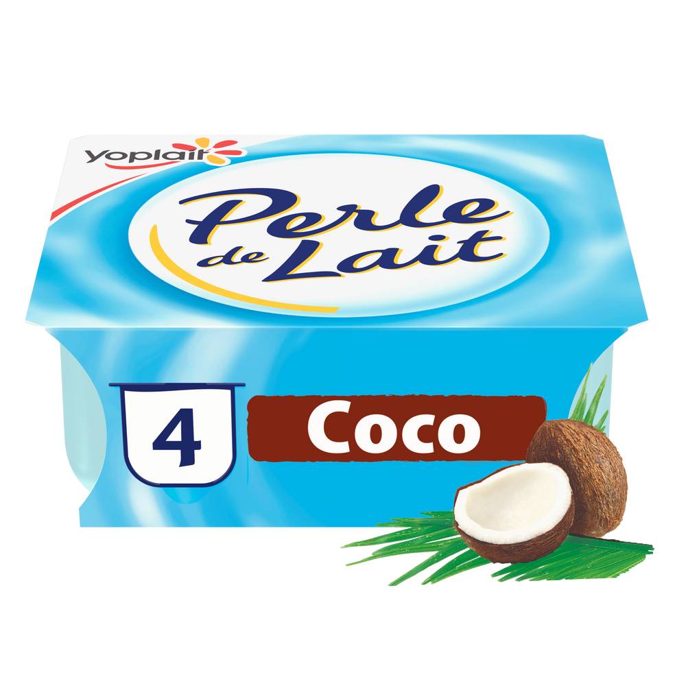 Yoplait - Perle de lait yaourt brassé (coco)