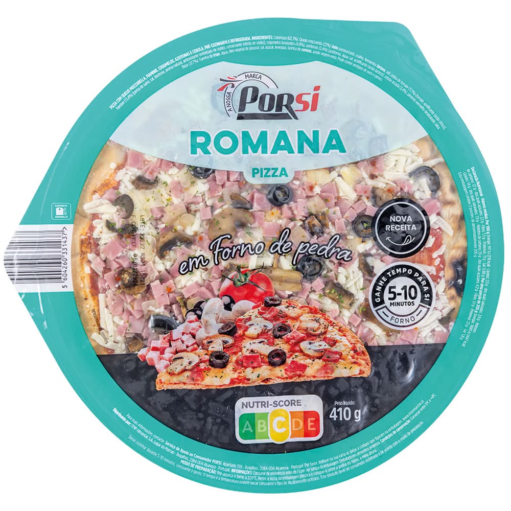 PorSi  - Pizza Romana em Forno de Pedra, embalagem de 410g