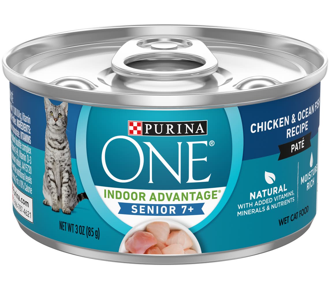 Purina One Vibrant Maturity 7+ Chicken and Ocean Whitefish Pate (3 oz)