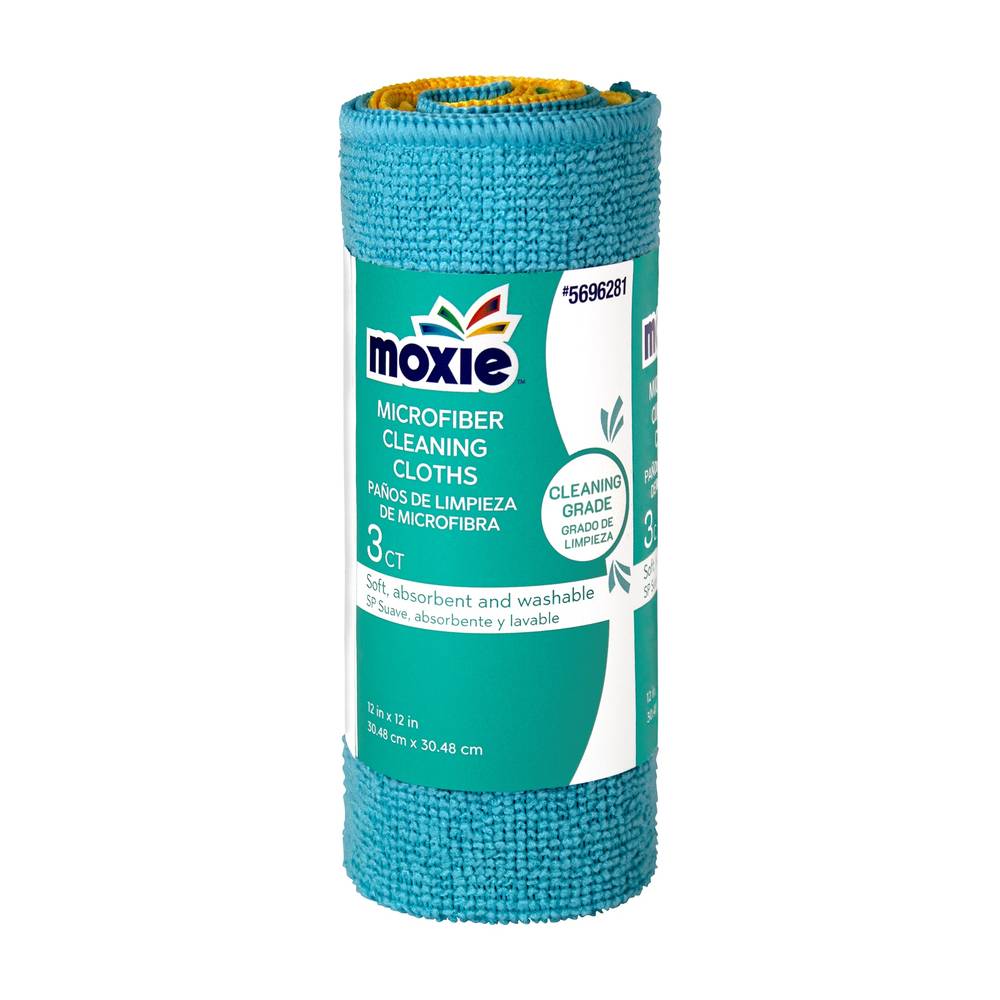 MOXIE Cleaning Cloths 3-Pack Microfiber Cloth | W-00711-03