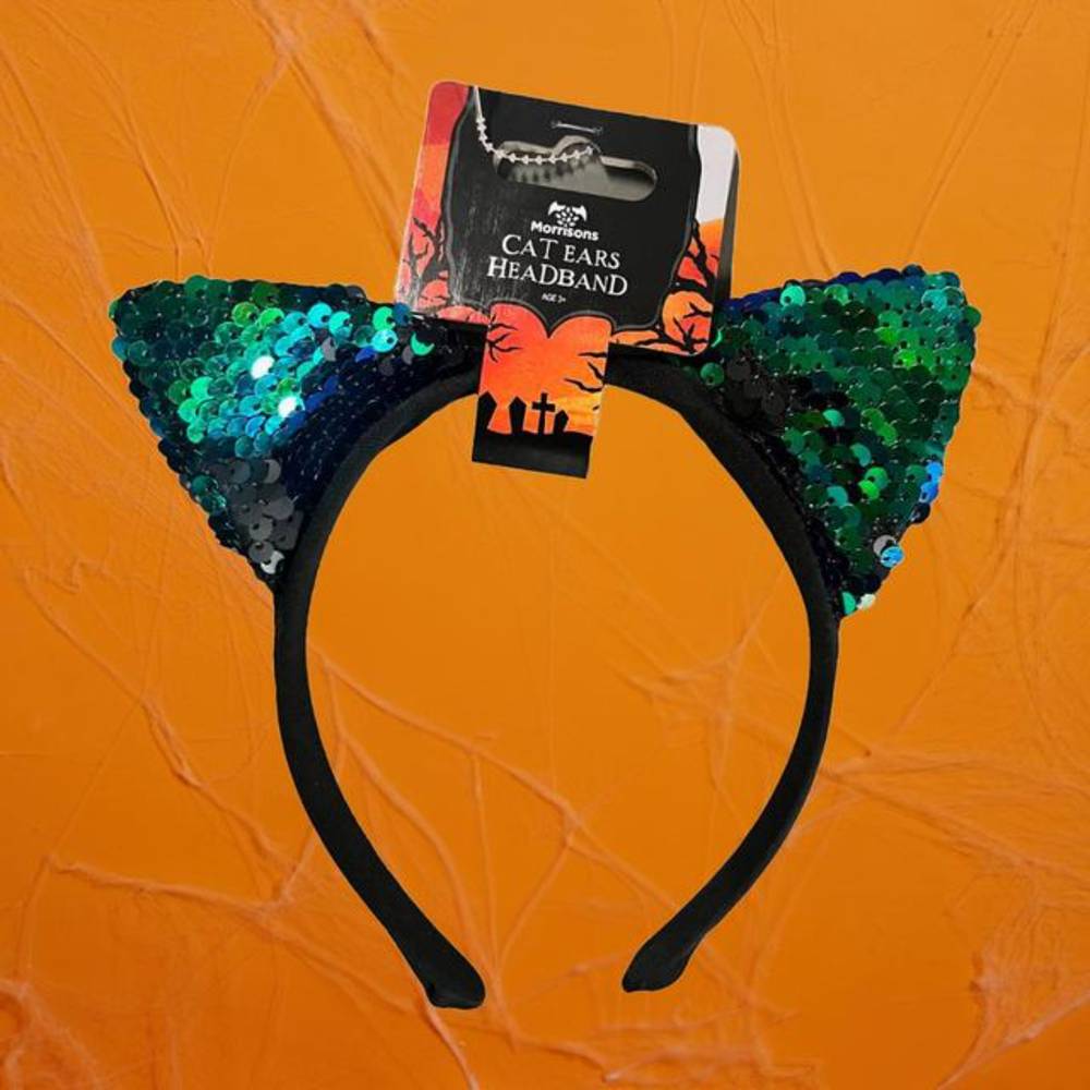 ✽レア マーズ カチューシャ✽ Morrisons Halloween Sequin Cat Ears Headband Delivery Near Me