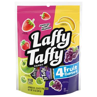 Laffy Taffy Individually Wrapped Mini Candy, Assorted (0.34 oz, 29 ct)