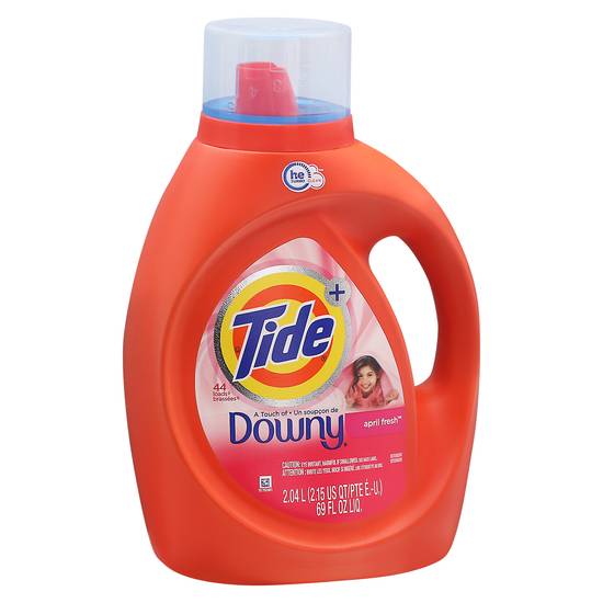 Tide April Fresh Downy Liquid Detergent Scent