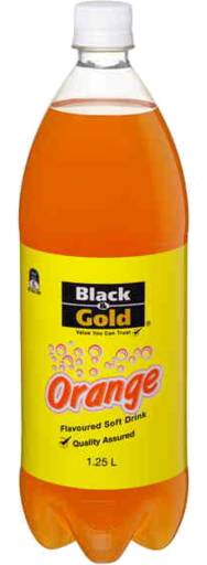 Black & Gold Soft Drink, Orange (1.25L)