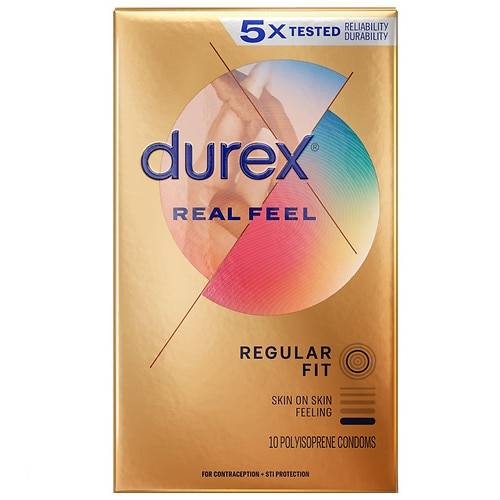 Durex Real Feel Avanti Bare Polyisoprene Non-Latex Condoms - 10.0 ea