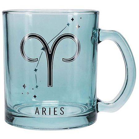 Festive Voice Aries Zodiac Glass Mug