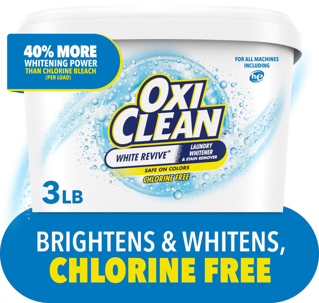 OxiClean White Revive Laundry Whitener & Stain Remover (3 lbs)