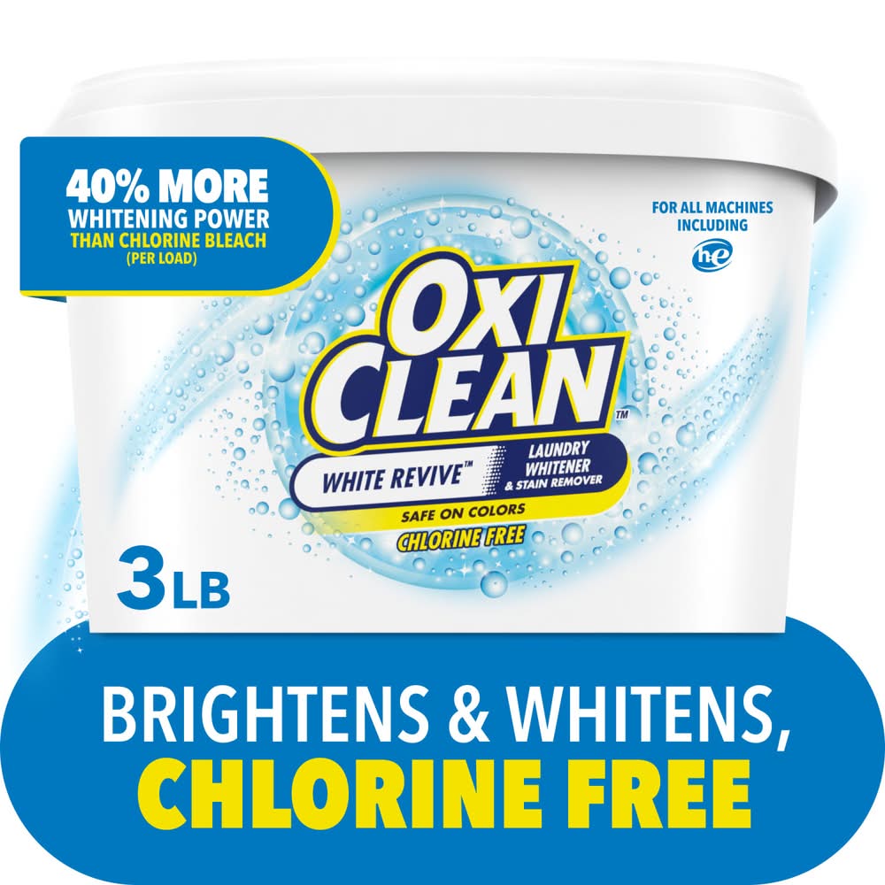 OxiClean White Revive Laundry Whitener & Stain Remover (3 lbs)