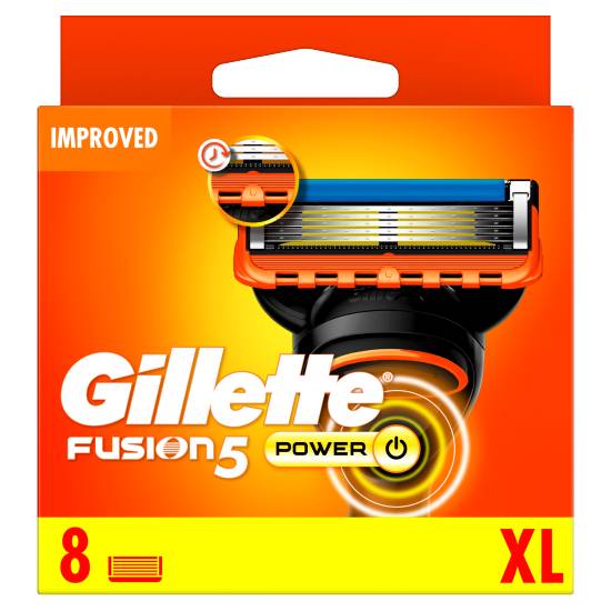 Gillette Fusion5 Power Razor Refills For Men (8 ct)