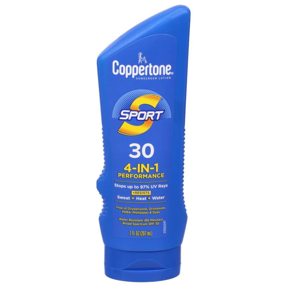 Coppertone Sport Broad Spectrum Spf 30 4-in-1 Performance Sunscreen Lotion