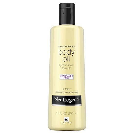 Neutrogena Fragrance-Free Moisturizing Light Sesame Body Oil