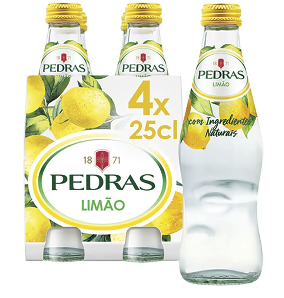Pedras Salgadas  - Ã�gua com gÃ¡s limÃ£o, pack 4 x 0.25 l