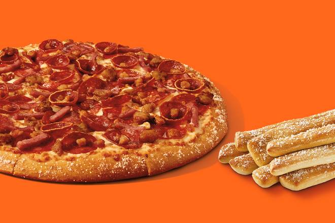 Medium 5 Meat Feast & Crazy Bread Bundle