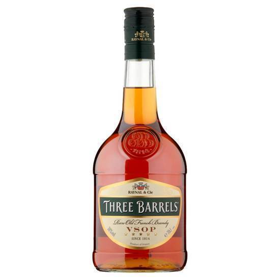 Three Barrels Brandy 38% 70cl