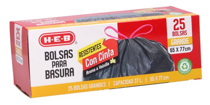 HEB · Bolsa para basura, G (25 un)