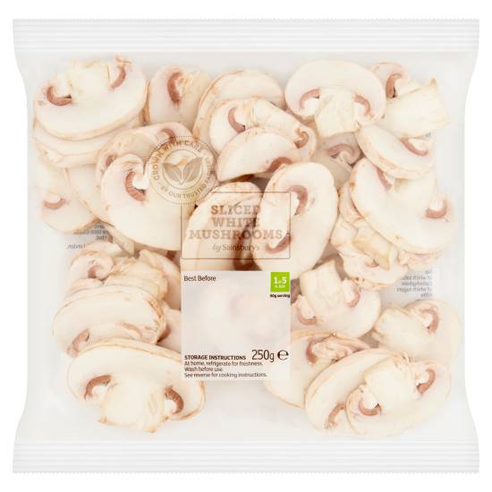 Sainsbury's Sliced White Mushrooms