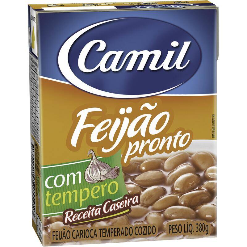 Camil feijão carioca pronto com tempero (380 g)